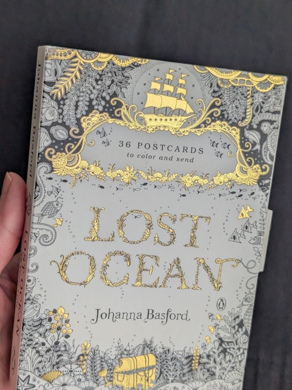 Lost Ocean: 36 Postcards to Color and Send by Johanna Basford